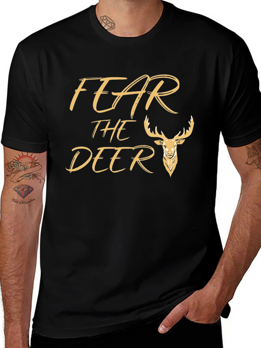 Fear the Deer Black Graphic Tee